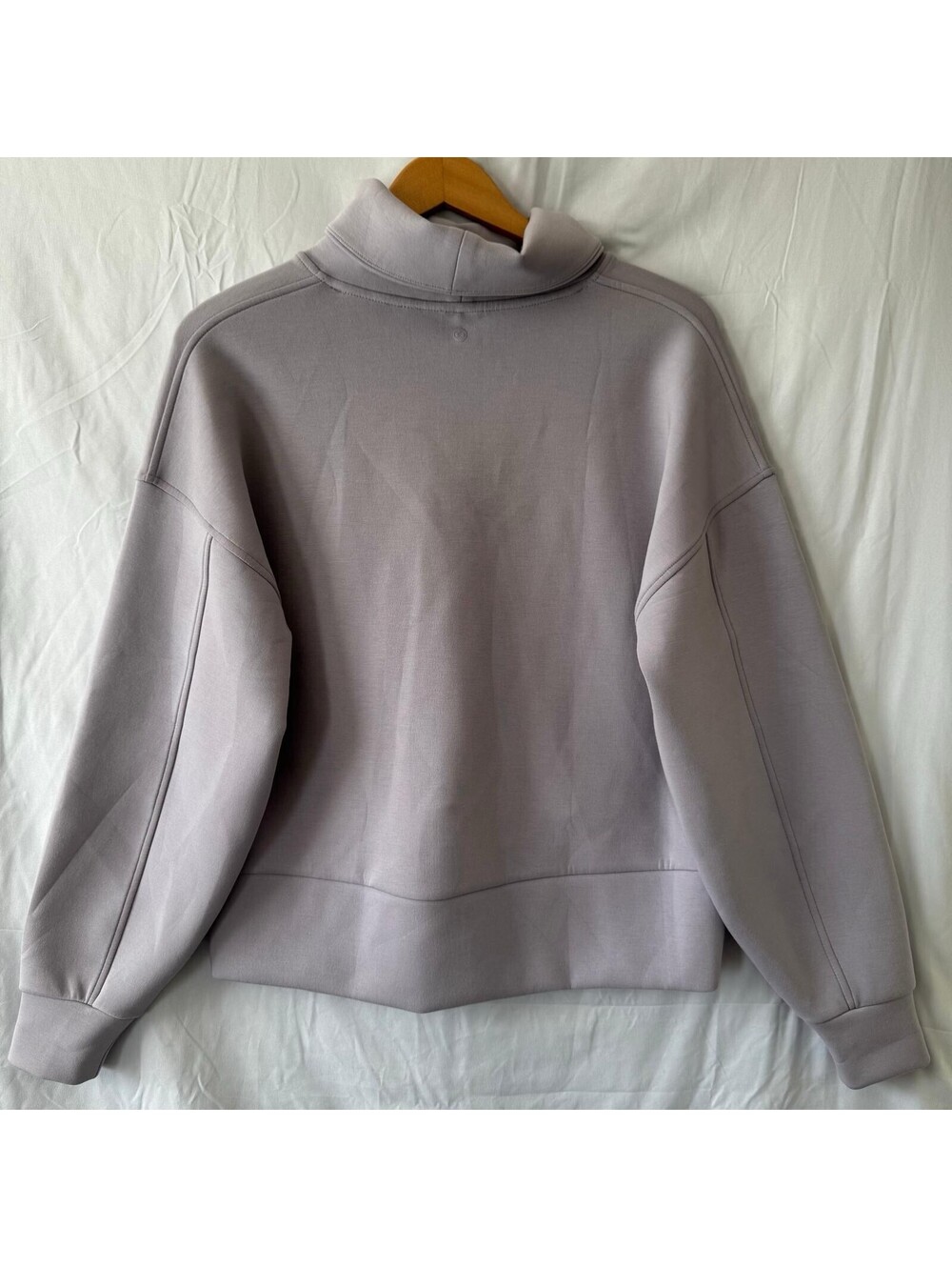 CALIA Sweatshirt M Gray Funnel Cowl Neck Oversized Pocket Soft - Picture 2 of 11